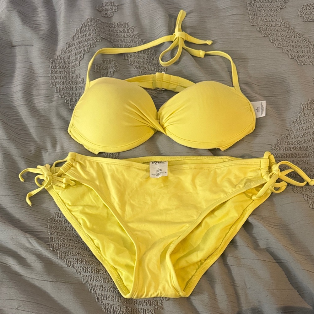 Mossimo Supply Co. Yellow Bikini Set